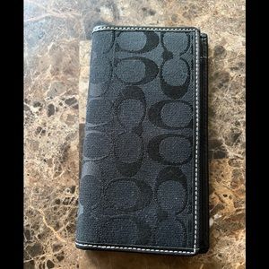 Coach cheque book holder